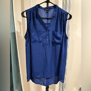 Sami & Jo Sleeveless V-Neck Camisole in Cobalt Blue
